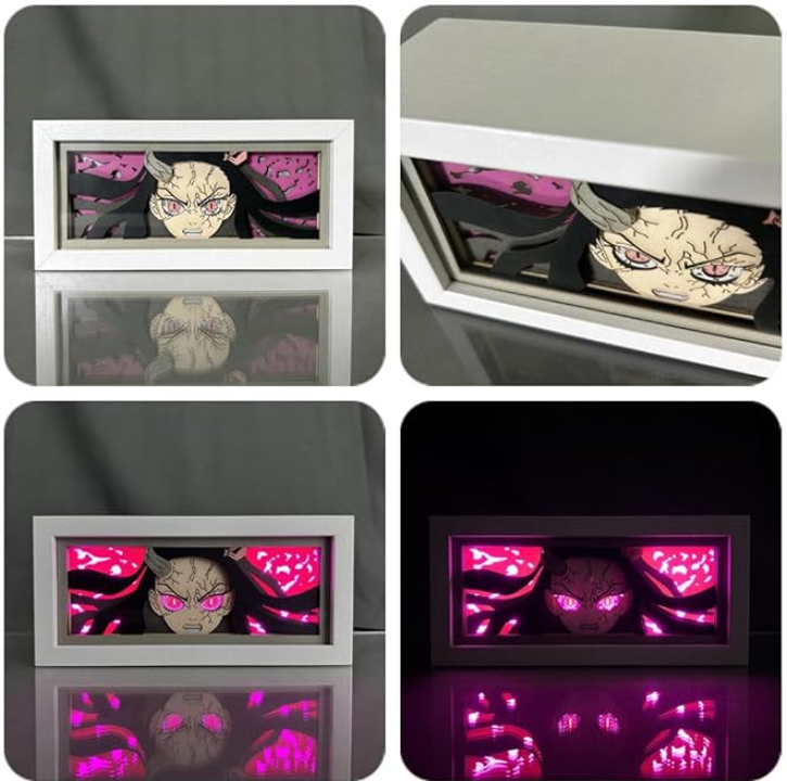 Anime Lamp Kamado Nezuko Figure for RGB Light Led Light 16-Color Changing Anime