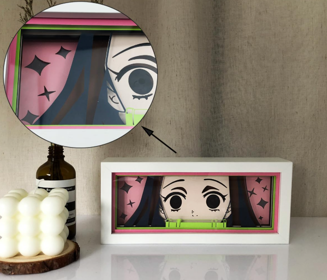 Nezuko Shadow Box Light