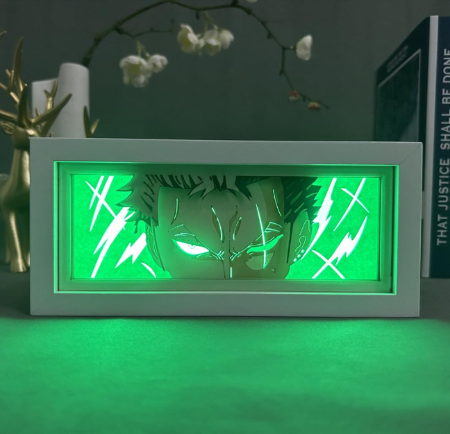 One Piece Zoro Light Box- Anime LED Lamp for Fans