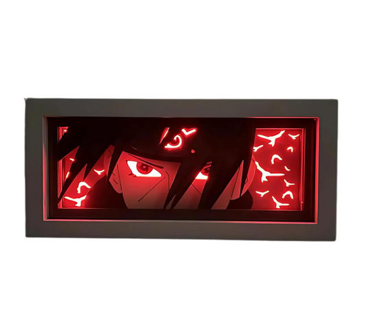 Itachi Uchiha Light Box Uchiha Itachi 3D Lamp Box 23CM Light Lamp Night Light Anime Merchandise