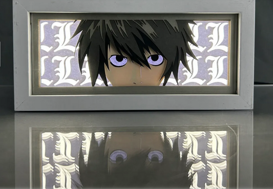 Death Note L Illuminated Light Box – Anime Character LED Night Light