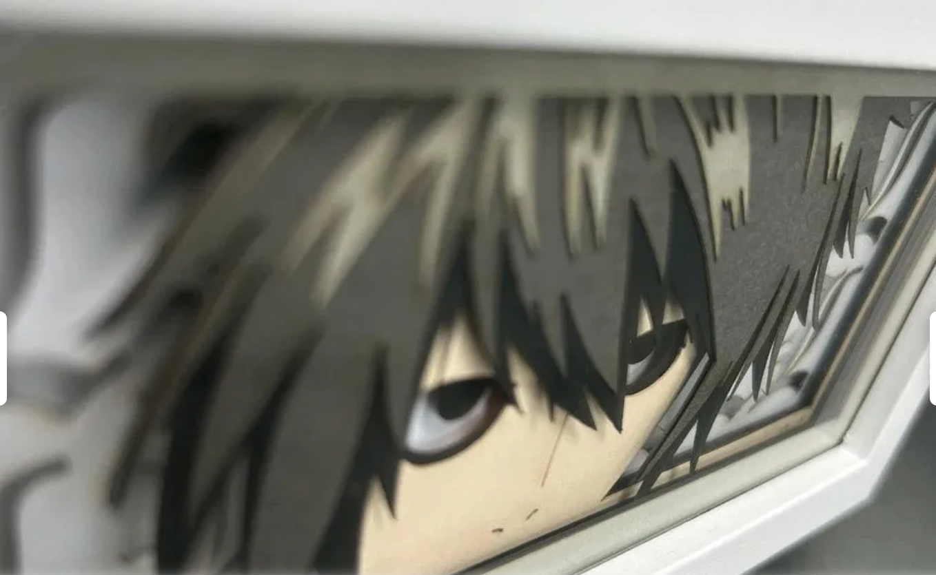 Death Note L Illuminated Light Box – Anime Character LED Night Light