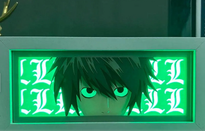 Death Note L Illuminated Light Box – Anime Character LED Night Light