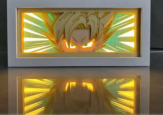 Dragon Ball Z Goku Light Box | 3D Anime LED Lamp for Fans & Gamers