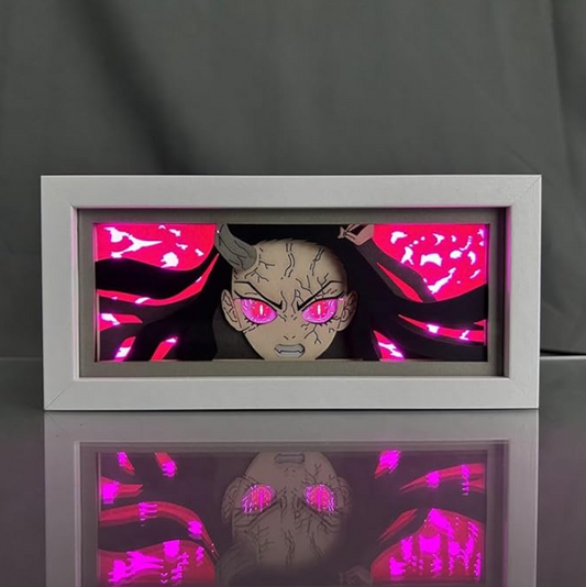Anime Lamp Kamado Nezuko Figure for RGB Light Led Light 16-Color Changing Anime