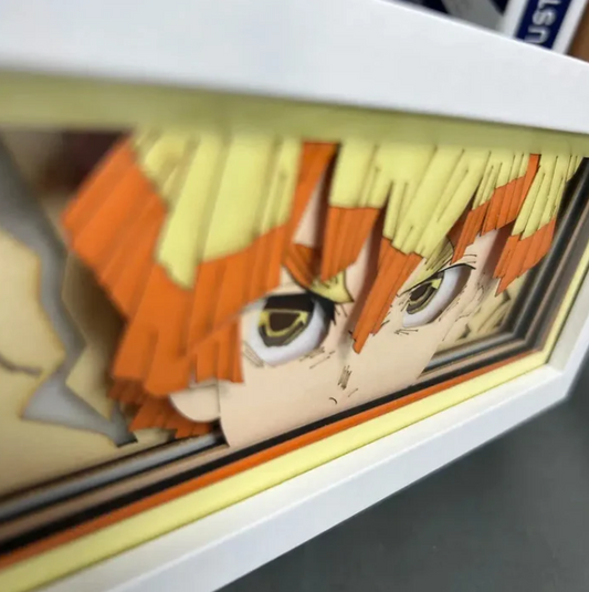Demon Slayer Zenitsu Anime Light Box Lamp