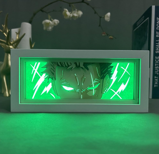 One Piece Zoro Light Box- Anime LED Lamp for Fans