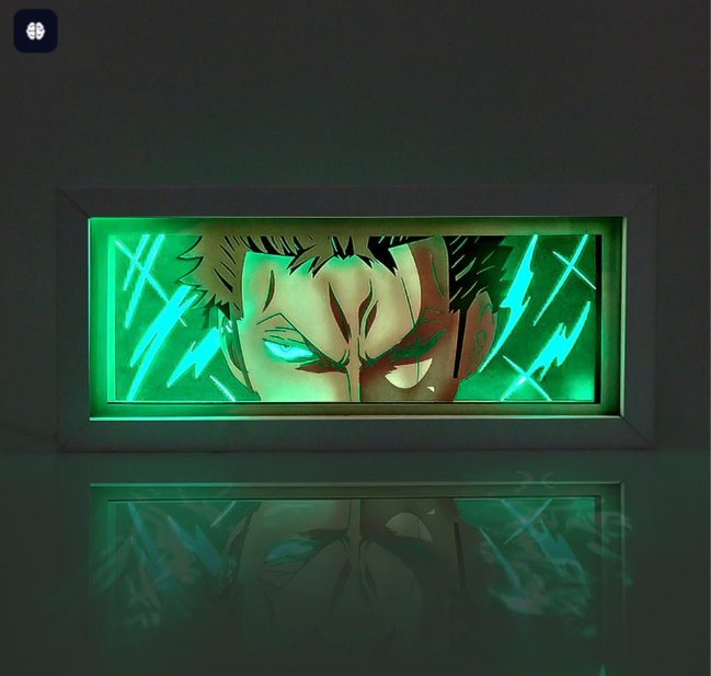 One Piece Zoro Light Box- Anime LED Lamp for Fans
