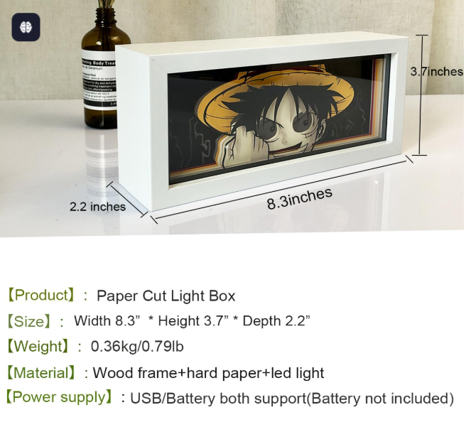 One Piece Luffy Spirit Light Box