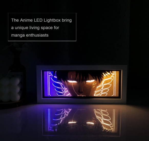 Levi AoT Light Box Anime Lamp