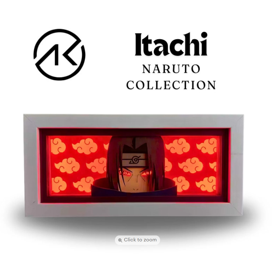 Naruto Anime Light Box | Itachi Anime Night Light | RGB LightBox | Anime Gift | Anime Light Box | Naruto Shippuden | Itachi Uchiha | Akatsuk