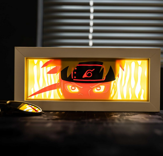 ARTIFYM2M Naruto Anime 3D Shadow/Light Box Night Lamp | Power Source: Direct Adapte