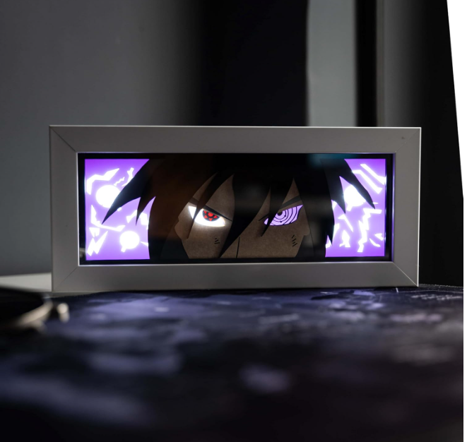 Sasuke Uchiha Anime 3D Shadow/Light Box Night Lamp