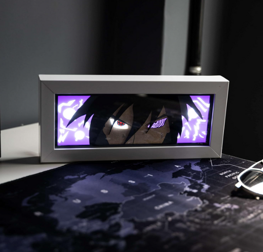 Sasuke Uchiha Anime 3D Shadow/Light Box Night Lamp